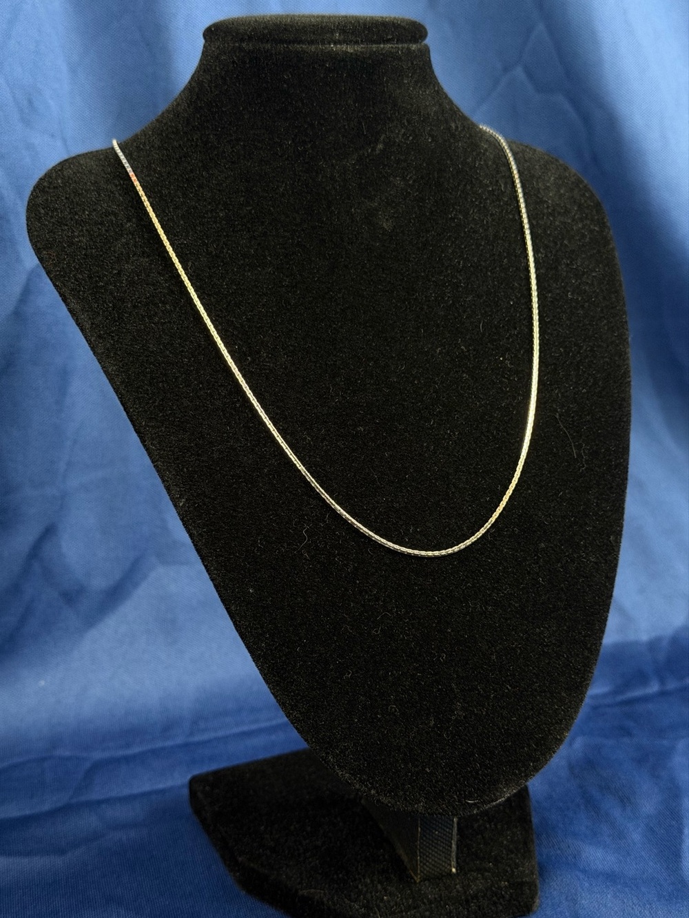 20” 1mm Sterling Silver Crimped Box Chain